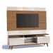 Rack com Painel Classic +2G 2.2 Freijó com Off White - Imcal Móveis
