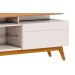 Rack com Painel Classic +2G 2.2 Nature com Off White - Imcal Móveis