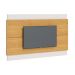Rack com Painel Classic +3G 1.8 Nature com Off White - Imcal Móveis