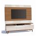 Rack com Painel Classic +3G 2.2 Freijó com Off White - Imcal Móveis
