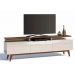 Rack com Painel Classic +3G 2.2 Freijó com Off White - Imcal Móveis