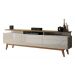 Rack com Painel Classic +3G 2.2 com LED Freijó com Off White - Imcal Móveis