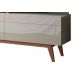 Rack com Painel Classic +3G 2.2 com LED Freijó com Off White - Imcal Móveis