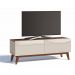 Rack com Painel Classic 2G 1.4 Freijó com Off White - Imcal Móveis