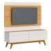 Rack com Painel Classic 2G 1.4 Nature com Off White - Imcal Móveis