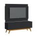 Rack com Painel Classic 2G 1.4 Preto - Imcal Móveis