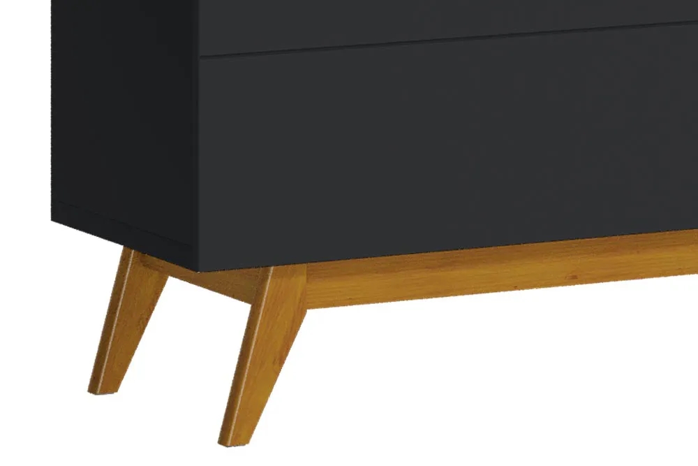Rack com Painel Classic 2G 1.4 Preto - Imcal Móveis