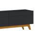 Rack com Painel Classic 2G 1.4 Preto - Imcal Móveis