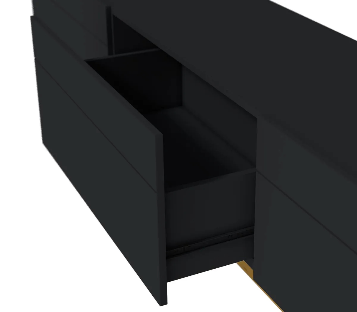 Rack com Painel Classic 2G 1.4 Preto - Imcal Móveis