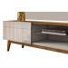 Rack com Painel Classic 2G 1.8 Freijó com Off White - Imcal Móveis