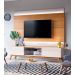 Rack com Painel Classic 2G 2.2 Nature com Off White - Imcal Móveis