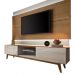 Rack com Painel Classic 2G 2.2 com LED Freijó com Off White - Imcal Móveis