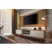 Rack com Painel Classic 2G 2.2 com LED Freijó com Off White - Imcal Móveis
