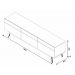 Rack com Painel Classic 3G 1.8 Freijó com Off White - Imcal Móveis