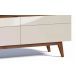 Rack com Painel Classic 3G 2.2 Freijó com Off White - Imcal Móveis