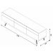 Rack com Painel Classic 3G 2.2 Freijó com Off White - Imcal Móveis