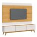 Rack com Painel Classic 3G 2.2 Nature com Off White - Imcal Móveis