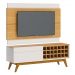 Rack com Painel Classic AD 1.4 Nature com Off White - Imcal Móveis
