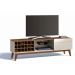 Rack com Painel Classic AD 1.8 Freijó com Off White - Imcal Móveis