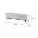 Rack com Painel Para TV 55 Polegadas Branco Classic 3G 1.8 com LED - Imcal Móveis