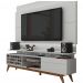 Rack com Painel Para TV 60 Polegadas Branco Classic +AD 2.2 com LED - Imcal Móveis