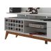 Rack com Painel Para TV 60 Polegadas Branco Classic +AD 2.2 com LED - Imcal Móveis
