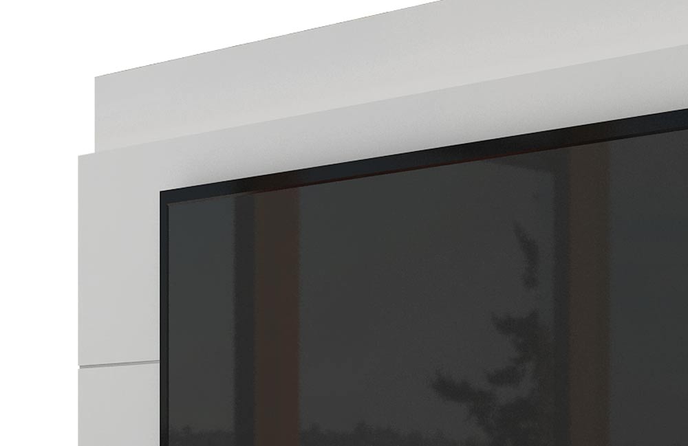 Rack com Painel Para TV 60 Polegadas Branco Classic 2G 2.2 com LED - Imcal Móveis
