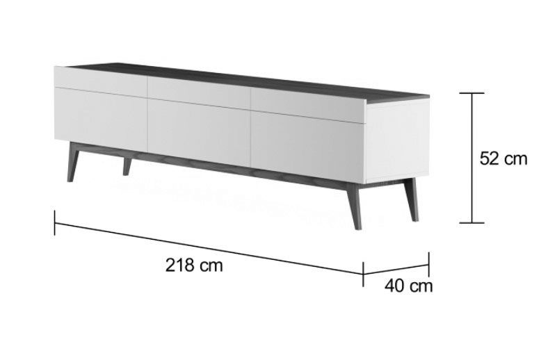 Rack com Painel Para TV 60 Polegadas Branco Classic 3G 2.2 - Imcal Móveis