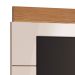 Rack com Painel para TV até 60 Polegadas Classic Off White com Freijó Touch 180 cm