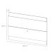 Rack com Painel para TV até 60 Polegadas Classic Off White com Freijó Touch 180 cm