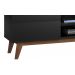 Rack para Sala Retrô Preto 2G 1.8 - Imcal Móveis