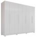 Guarda Roupa MDP 8 Portas 4 Gavetas 8 Pés Branco