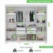 Guarda Roupa MDP 8 Portas 4 Gavetas 8 Pés Branco