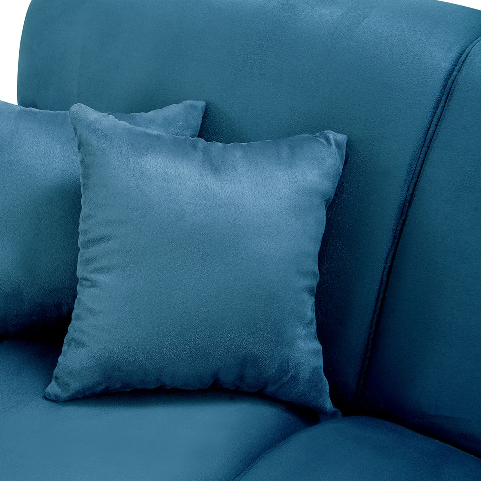 Conjunto Sofá 2 e 3 Lugares Manuela Azul Império Estofados