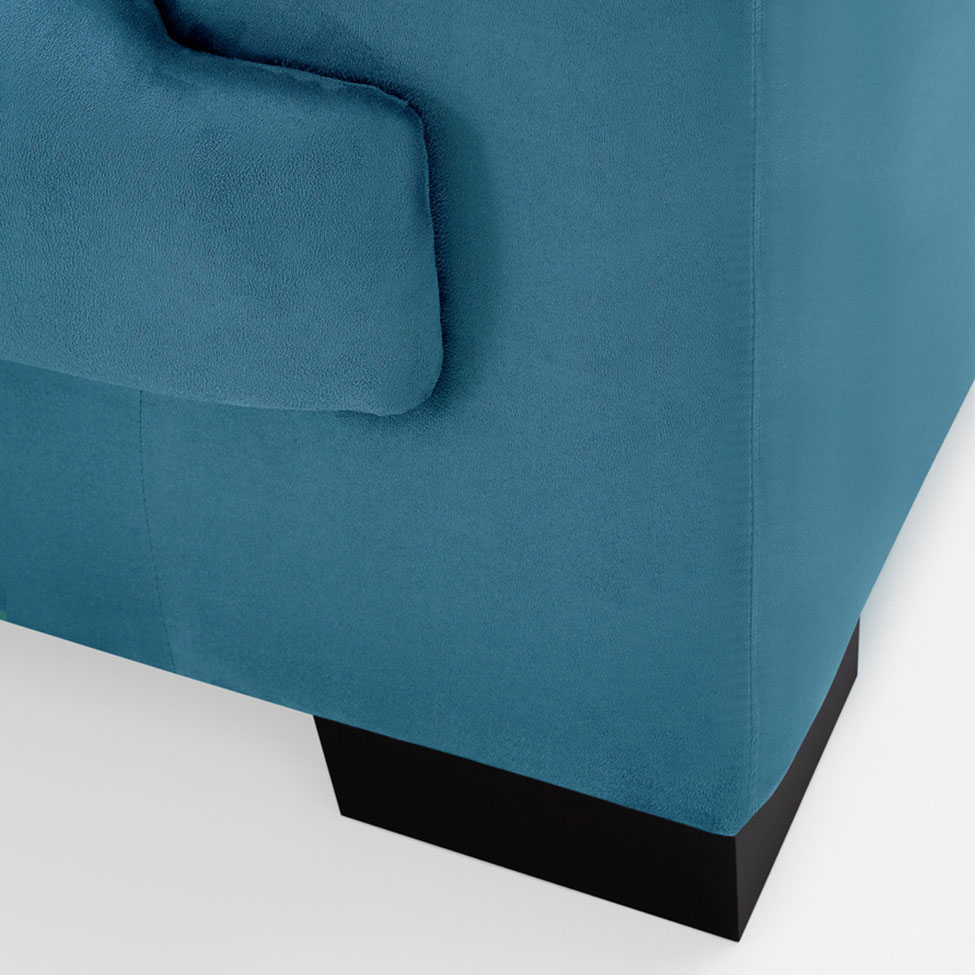 Conjunto Sofá 2 e 3 Lugares Manuela Azul Império Estofados