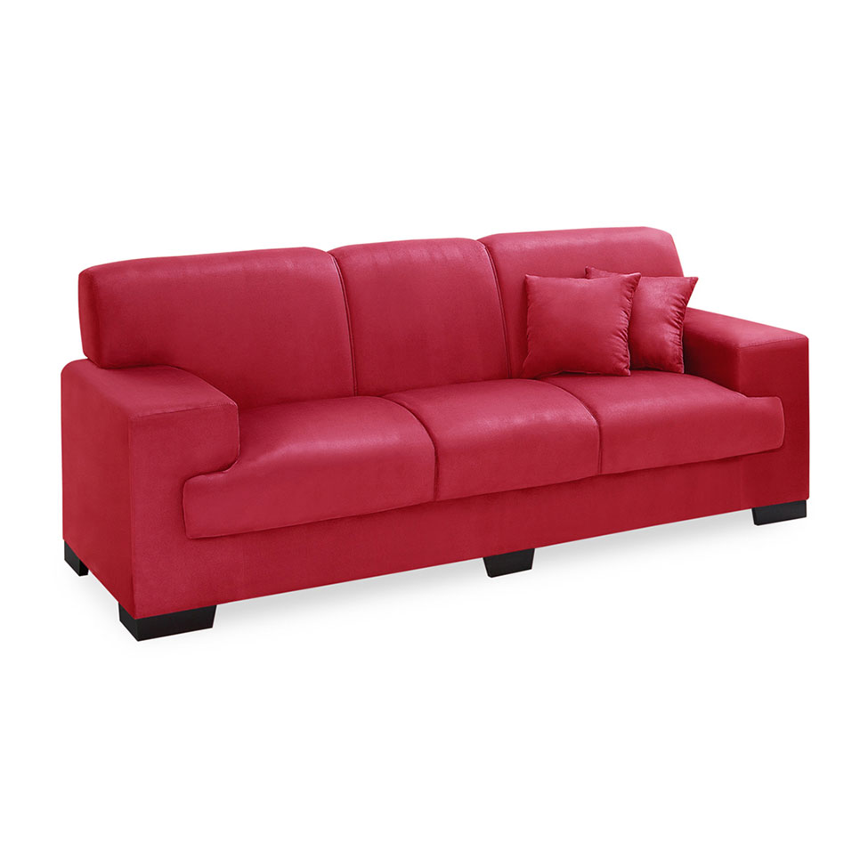 Conjunto Sofá 2 e 3 Lugares Manuela Vermelho Império Estofados