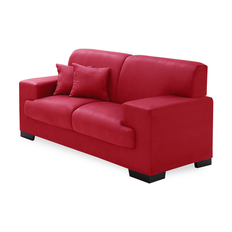 Conjunto Sofá 2 e 3 Lugares Manuela Vermelho Império Estofados