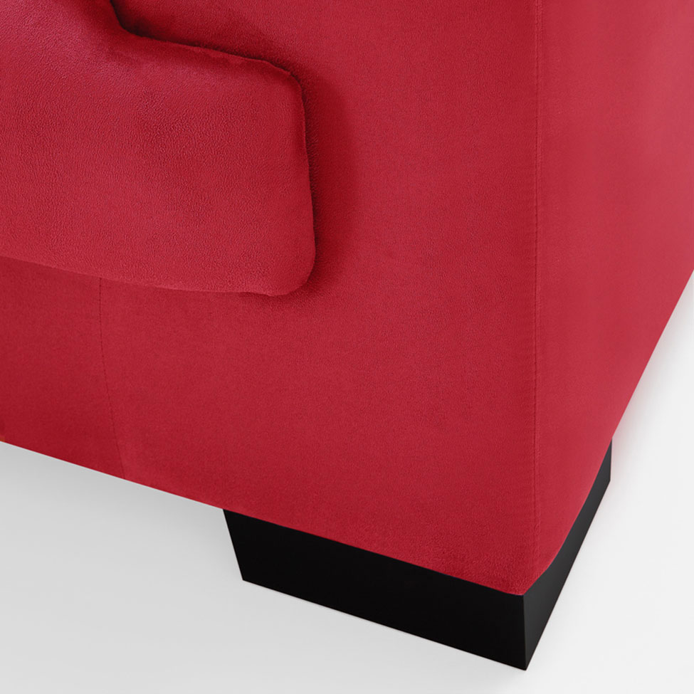 Conjunto Sofá 2 e 3 Lugares Manuela Vermelho Império Estofados