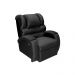 Poltrona Do Papai Imperial Reclinável Veludo Liso Preto - Império Estofados