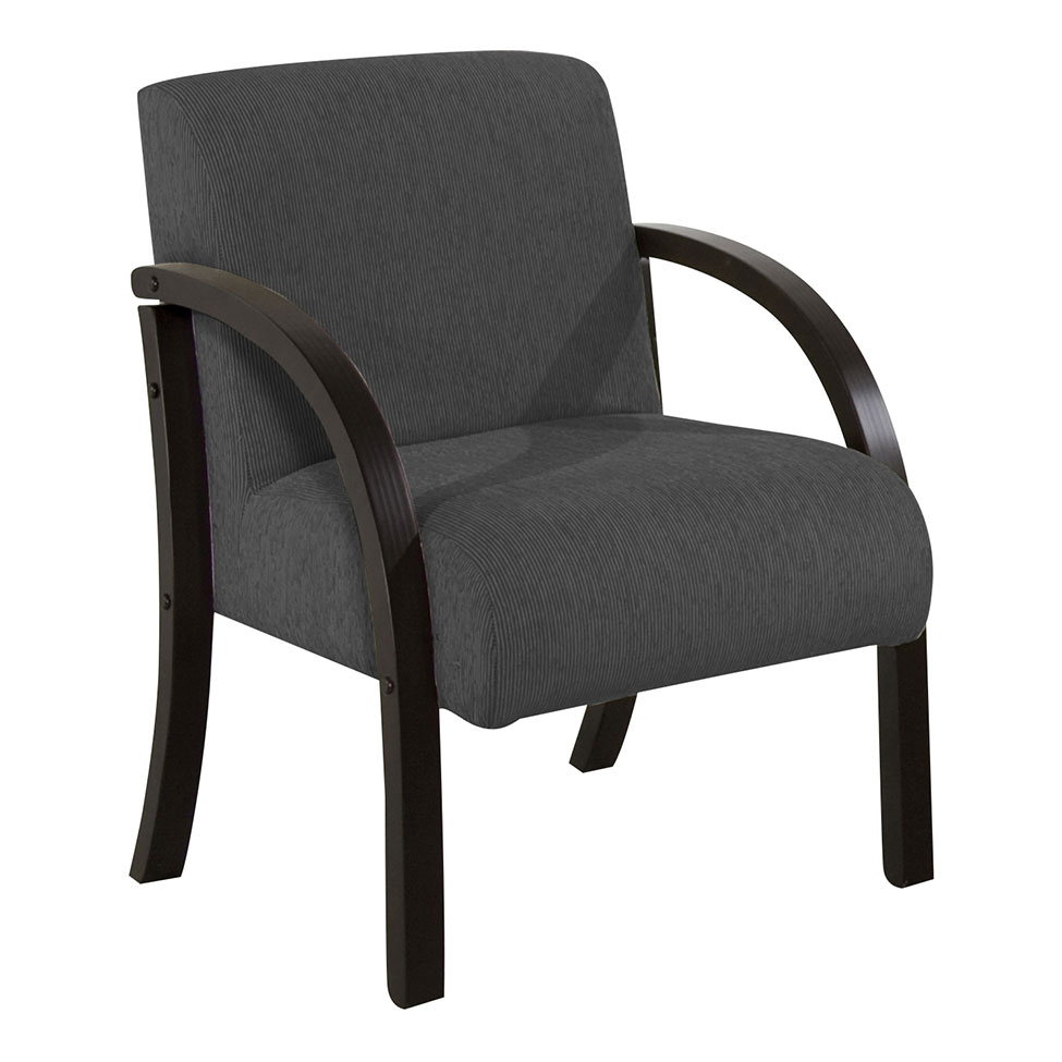 Poltrona Ligia Suede Liso Preto