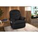 Poltrona Reclinável Barão Suede Liso Preto