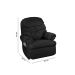 Poltrona Reclinável Barão Suede Liso Preto