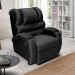 Poltrona Reclinável Imperial Suede Liso Preto