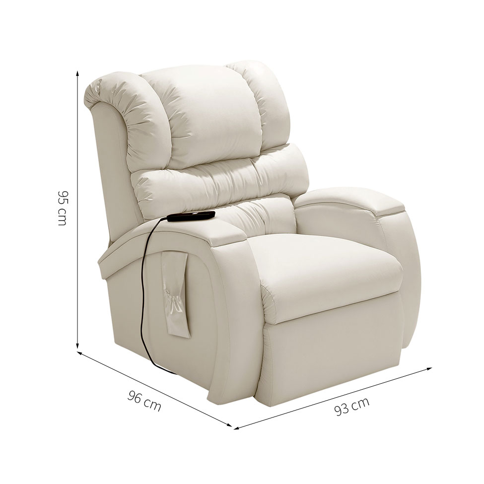 Poltrona Reclinável Motorizada Imperial Gelo