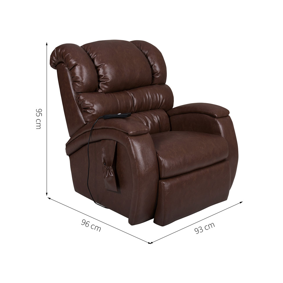 Poltrona Reclinável Motorizada Imperial Marrom