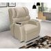 Poltrona Reclinável Motorizada Imperial Suede Areia