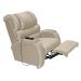 Poltrona Reclinável Motorizada Imperial Suede Areia