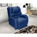Poltrona Reclinável Motorizada Imperial Suede Azul Marinho