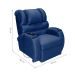 Poltrona Reclinável Motorizada Imperial Suede Azul Marinho