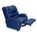 Poltrona Reclinável Motorizada Imperial Suede Azul Marinho